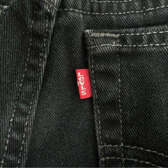 Levi’s VTG 2000 Y2K 550 Relaxed Tapered Denim USA Street Jean Black Womens 10 S - Picture 6 of 15